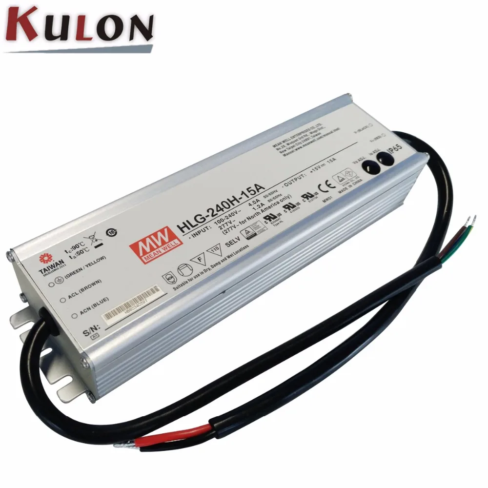 Genuine Meanwell HLG 240H 30A 30V adjustable Power Supply 240W 8A IP65