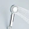 Douchette Double face pour économie d'eau, Booster rond ABS chromé douchette à main haute pression ► Photo 3/6