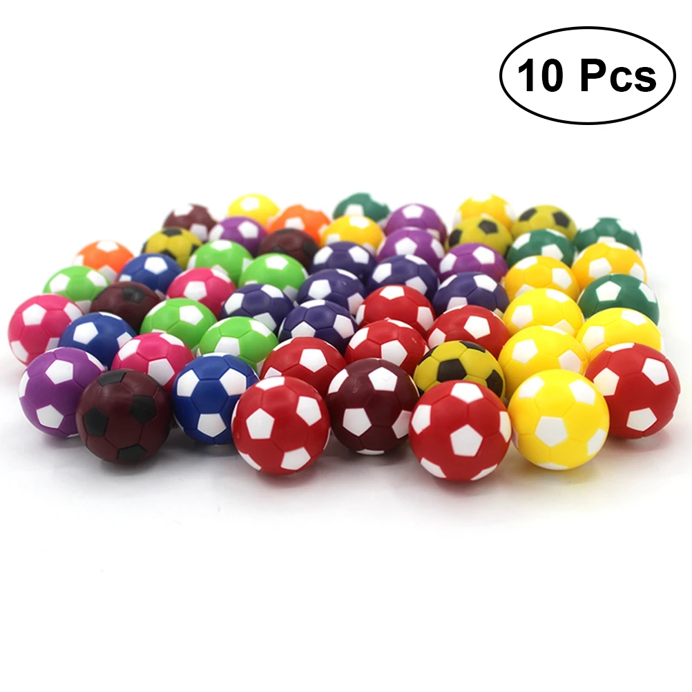 

10pcs 36MM Resco Table Soccer Kids Footballs Replacements Mini Soccer Balls (Assorted Color)