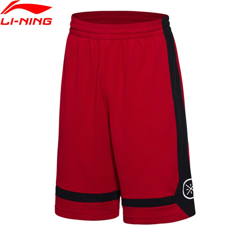 Li-Ning Для мужчин Уэйд серии шорты дышащая подкладка конкурс Спортивные шорты AKSM251 MKY303