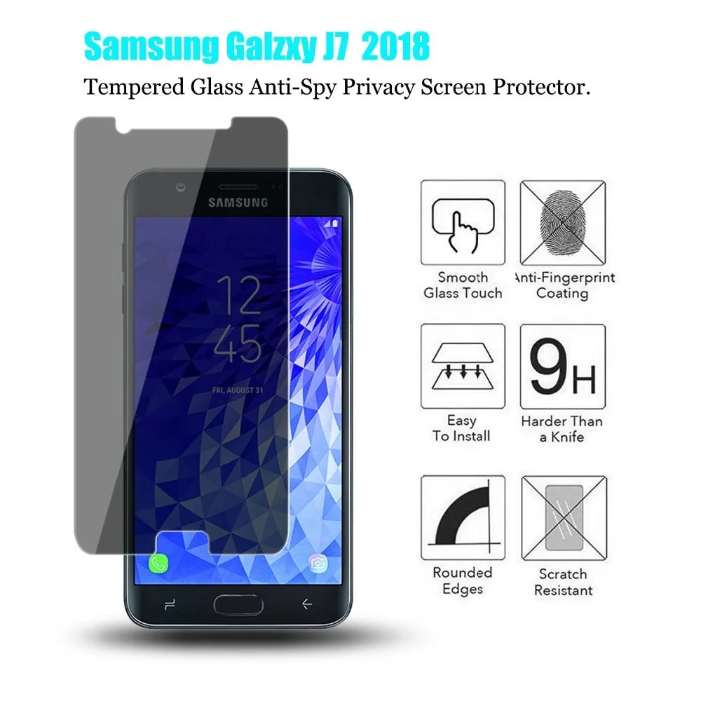 Защитное стекло закаленное для Samsung Galaxy J3 J5 J7 2017 J4 A8 J6 J8 PLUS 2018|Защитные стёкла и