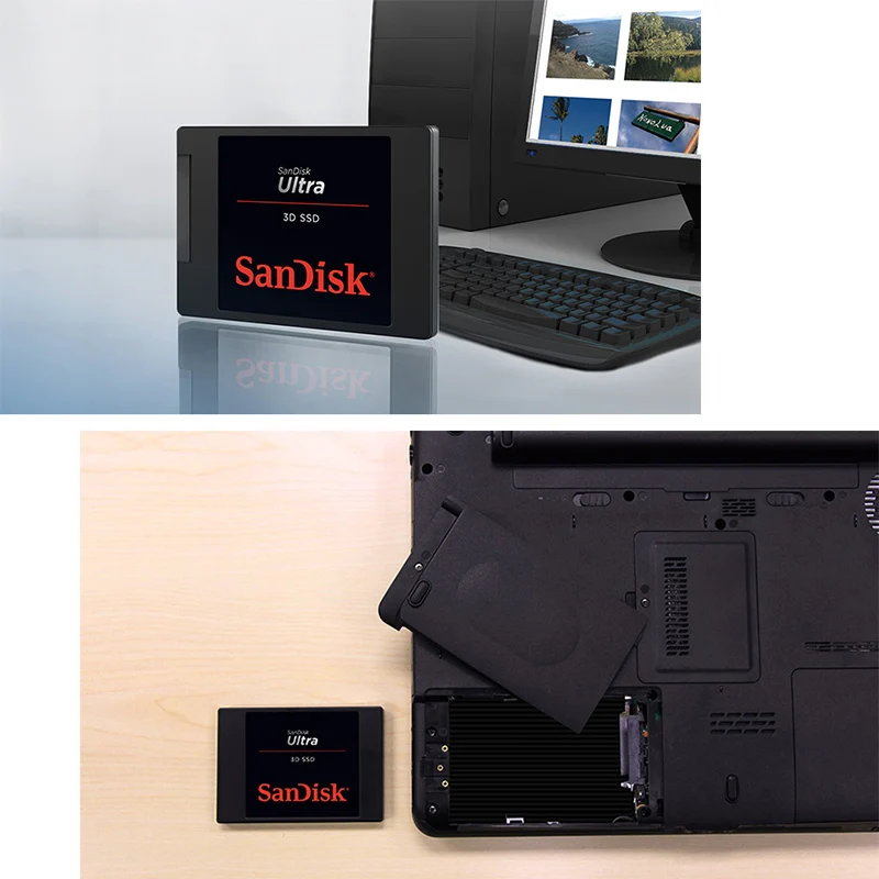Sandisk HDD ULTRA 3D 560MBS 250 ГБ 500 1 ТБ 2 Внутренний твердотельный диск жесткий SATA 3 0 (6 ГБ/сек.)