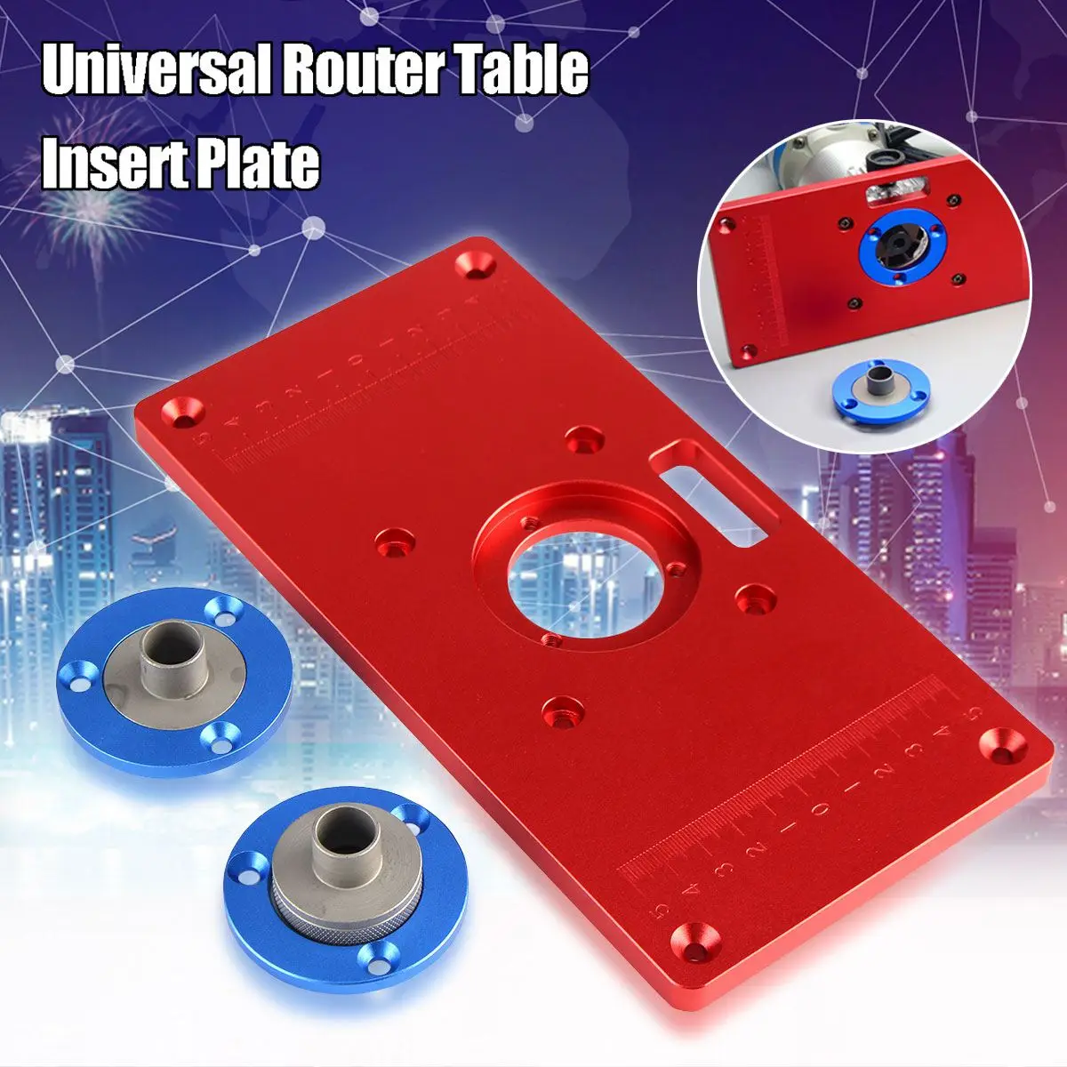 

High Quality Universal Router Table Insert Plate For DIY Woodworking Wood Router Trimmer Models Engraving Machine 235x120x10mm