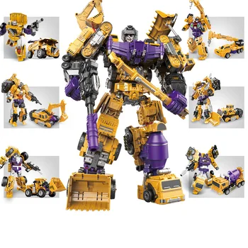

Top Sale 20cm Model Transformation Engineering Car Robot Car ABS Plastic Model Action Figure Toy for Children