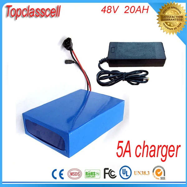 Fast 5A charger 48v 20ah lithium ion battery / electric bike battery /  1000W Electric bike, Lithium Ion Battery 48V 20AH