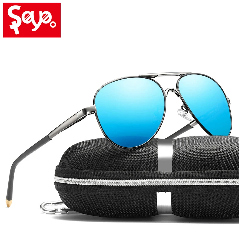 SAYLAYO 2019 New High Quality Pilot Sunglasses Men polarized UV400 Mirror Sun Glasses Driving oculos gafas de sol SAYLAYO 2019 New High Quality Pilot Sunglasses Men polarized UV400 Mirror Sun Glasses Driving oculos gafas de sol