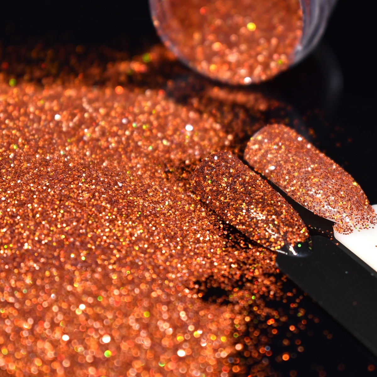 Holographic Light Bronze Glitter Nail Dust Shining Laser Bronze Powder