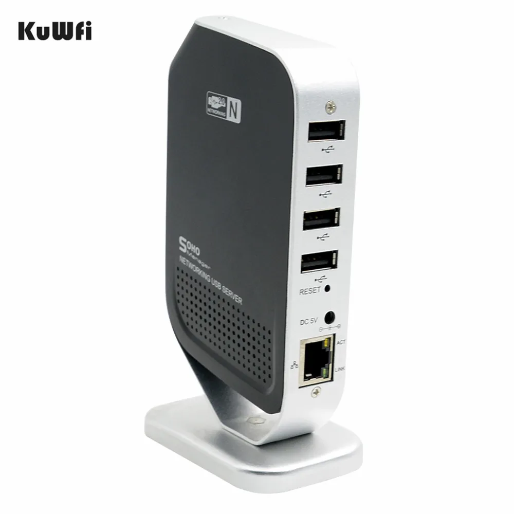 Buy 4 Ports USB2.0 Print Server 1000Mbps Access Points