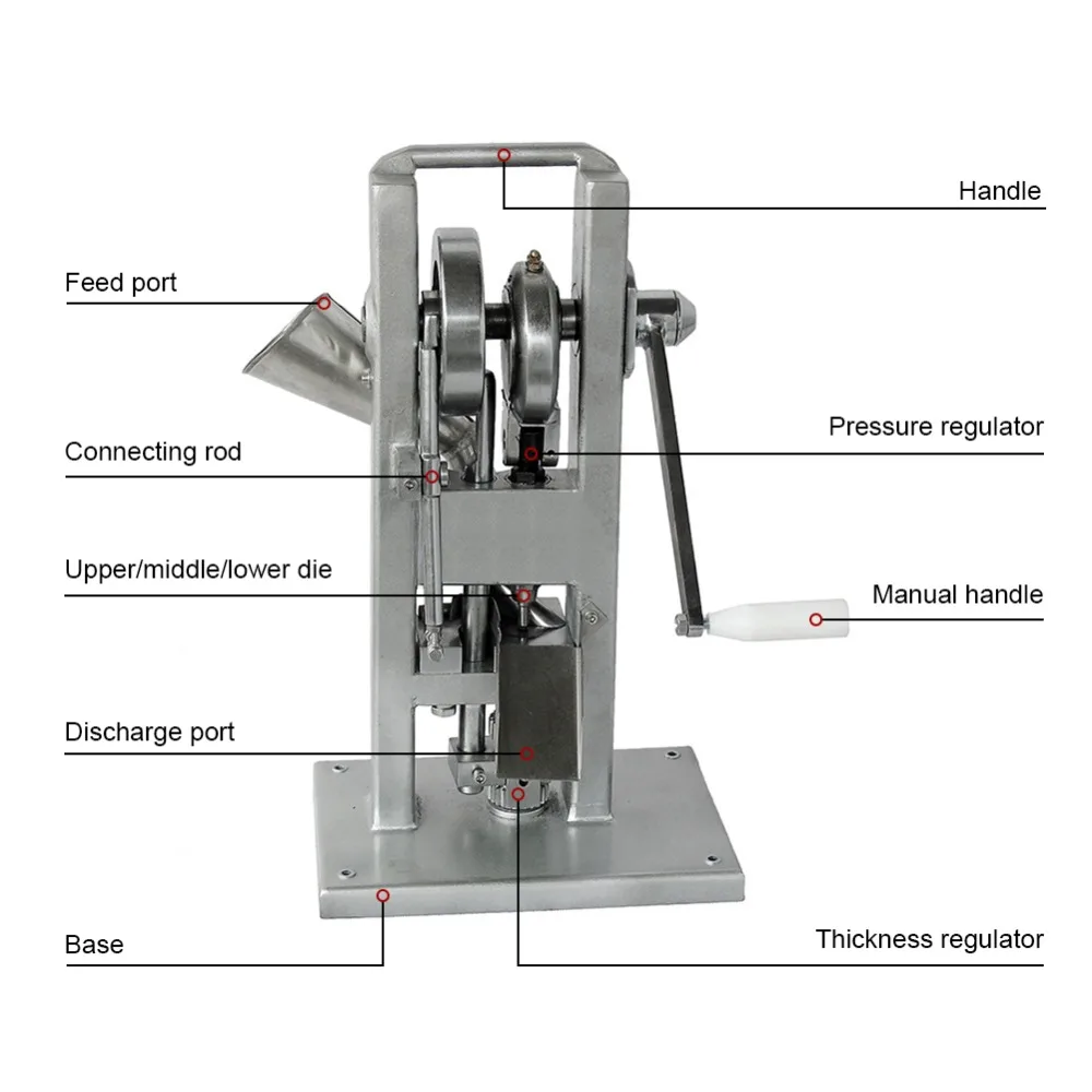 Мини-пресс для таблеток, настольный пресс для таблеток, штамп 6-12 мм, планшет, ручная штамповочная машина, таблеточный пресс, сахарный срез, штамповка, сделай