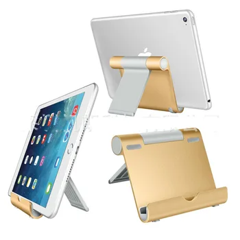

Fashion Folding Aluminum Tablet PC Stand Adjustable Angle Multifunctional Bracket Desktop Mobile Phone Holder for All Tablet