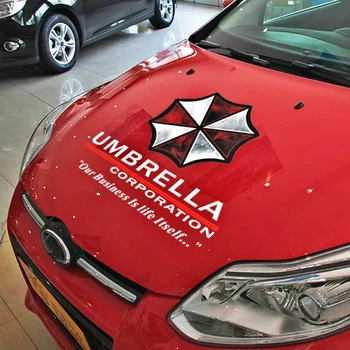 Aliauto Car Accessories Umbrella Corporation Car Hood Car Sticker Decal Decoration for Volkswagen Polo Golf Audi A3 Focus 2 aliauto car styling umbrella corporation car sticker sports mind eyelid decal for bmw ford focus vw polo skoda golf audi opel