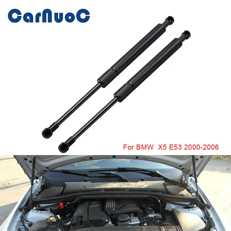 

2pcs Car Front Engine Hood Lift Supports Props Rod Arm Gas Springs Shocks Strut For BMW X5 E53 2000-2006