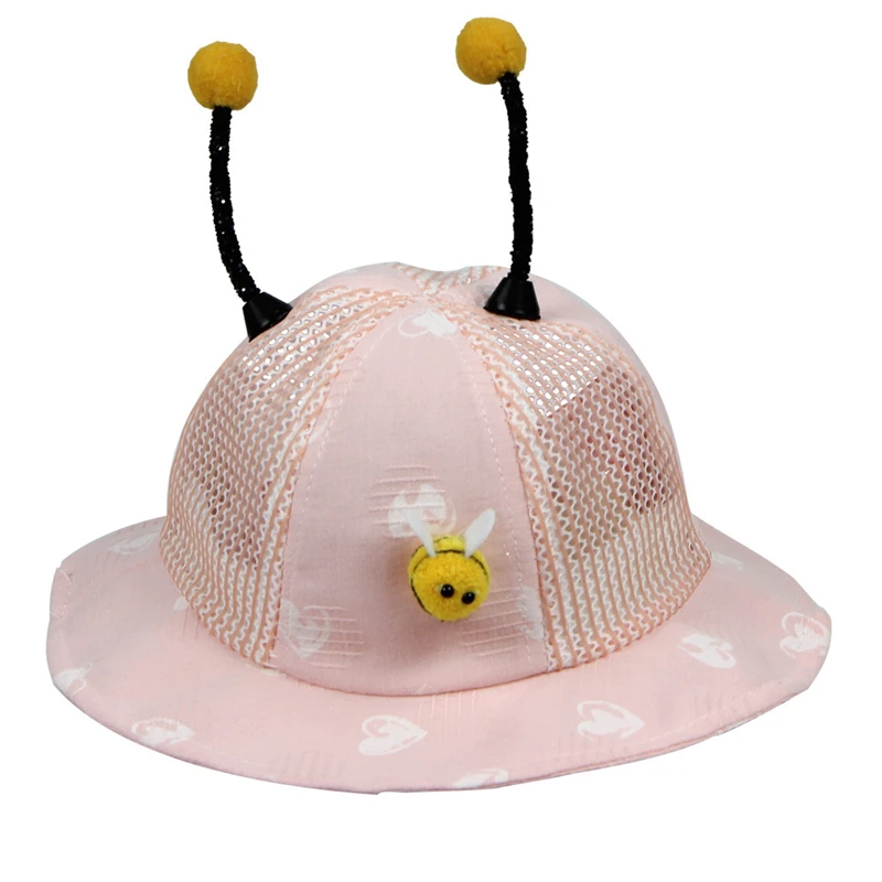 2019 Baby Hats And Caps Cute Bee Ears Spring And Summer Baby Hat Bucket Unisex Kids Sun Hat Cap Girls Baby Hat Newborn V15# (3)