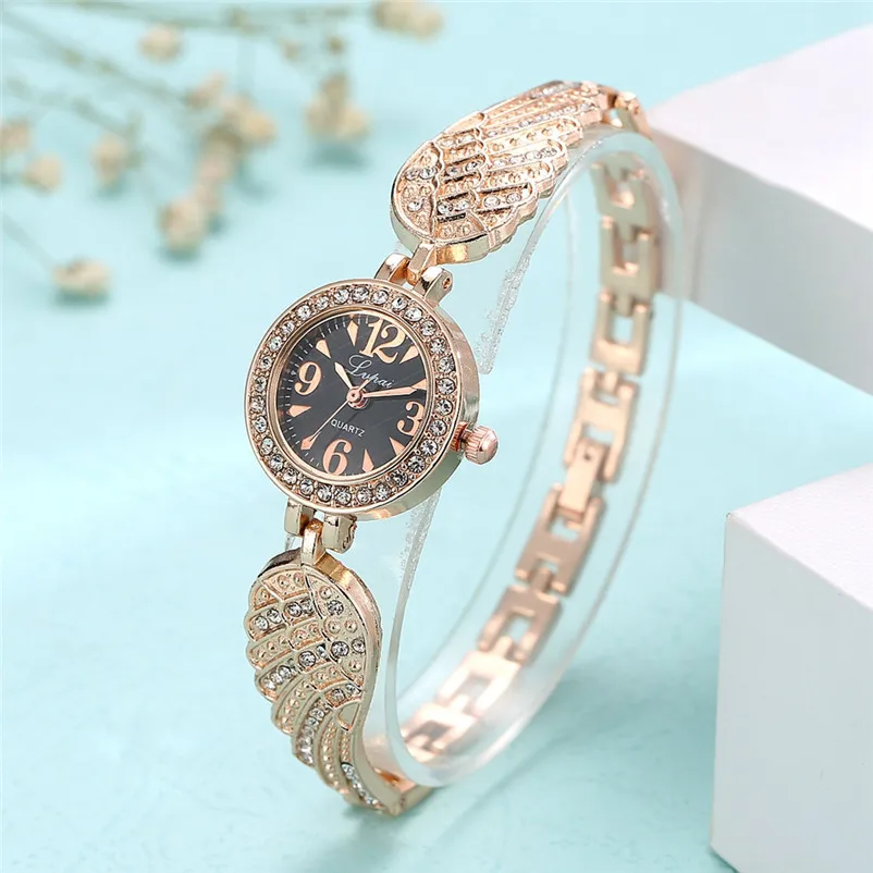 Fashion women watches top brand luxury ladies Stainless Steel Band Rhinestone Quartz Wrist Watch clock relogio feminino J27 (1)