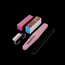 5 шт./компл. Nail Art Файлы пыли щетка для очистки буфера пилка для ногтей лакировочная краска УФ-гель лак для ногтей Маникюр Педикюр Инструменты