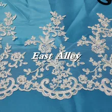 DIY 9 ярдов кружевной материал белый, слоновая кость кружевной край подходит для свадебного платья, вуаль