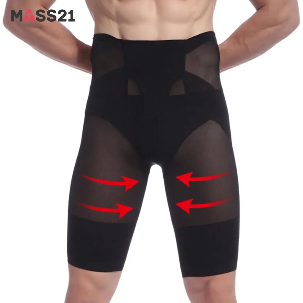 Для мужчин формирователь тела для похудения Высокая талия большой живот контроль Трусики Прозрачный животик Триммер устройство подъема ягодиц Нижнее белье