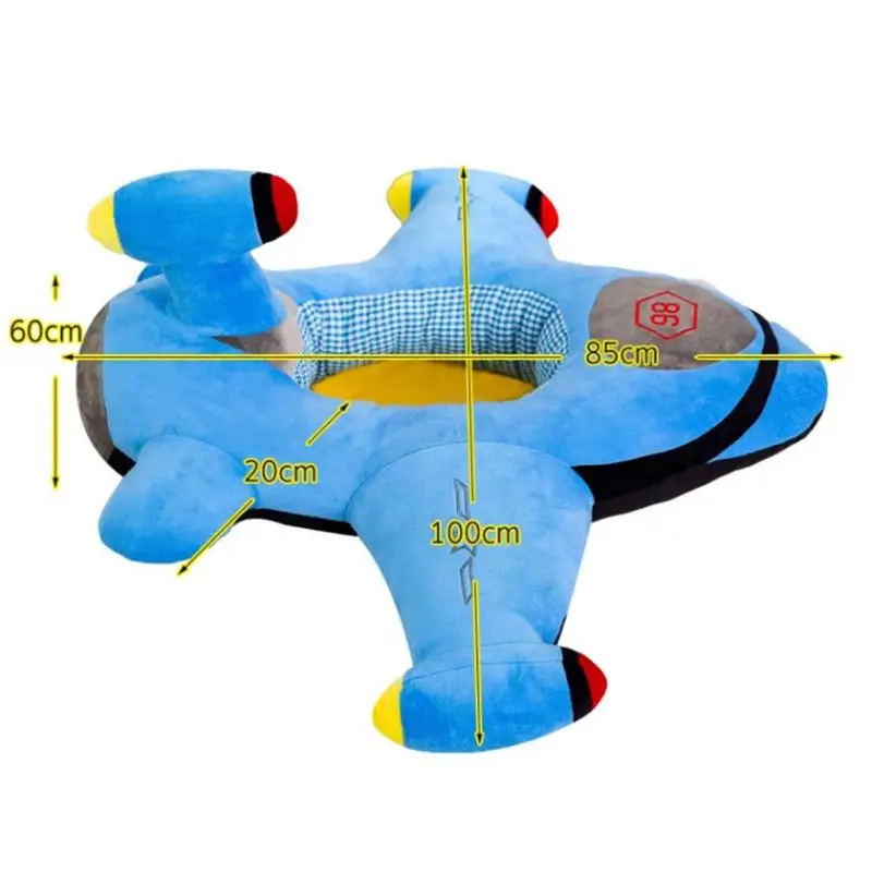Мультяшный самолет детский диван Чехол для обучения сидению младенческой кормления Стул чехол для дивана кожи для малыша мягкий чехол для