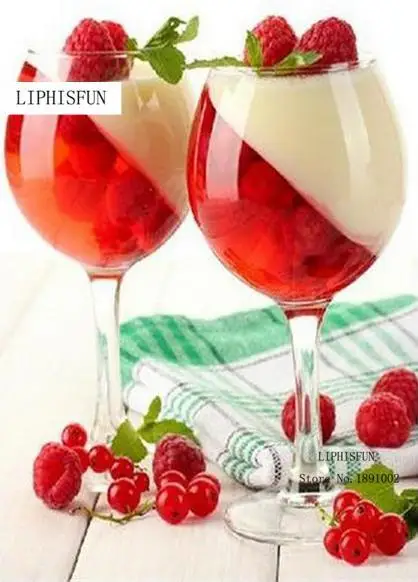 Needlework diamond mosaic embroidery wine glasses pattern material for handmade square drill full | Дом и сад