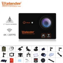 Crelander T9 Video Camera 4K Waterproof Wifi Action Camera Remote Control HD 2.0 Touch Screen Camcorder 170 Wide Angle Sport Cam