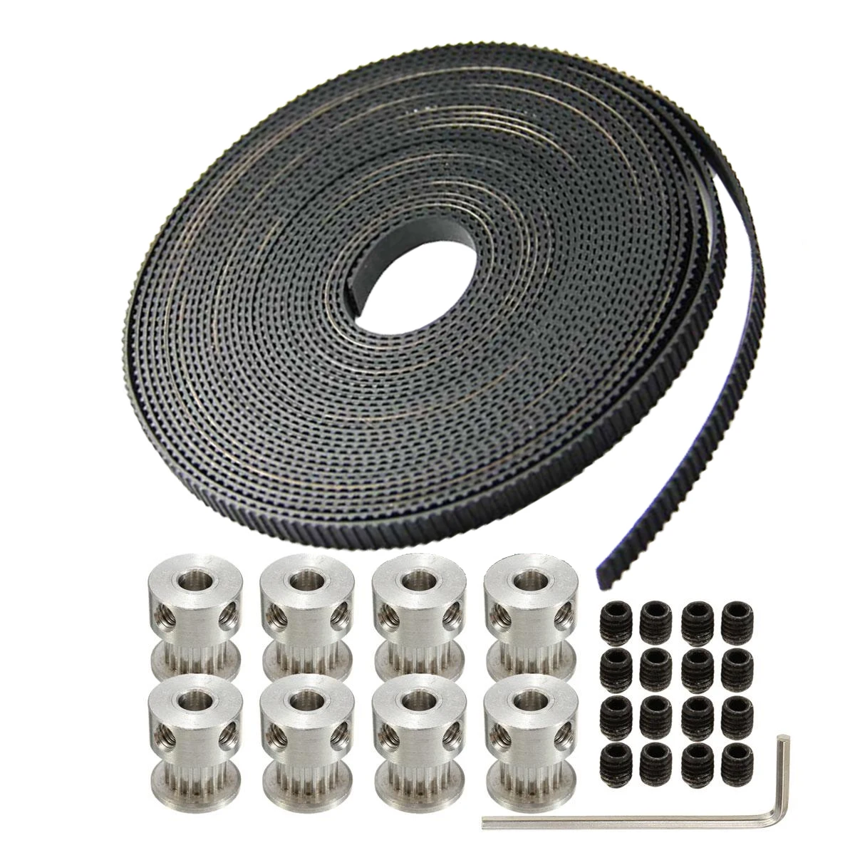 8pcs GT2 Pulley 20Teeth Bore5mm 5M GT2 Belt font b 3D b font font b Printer