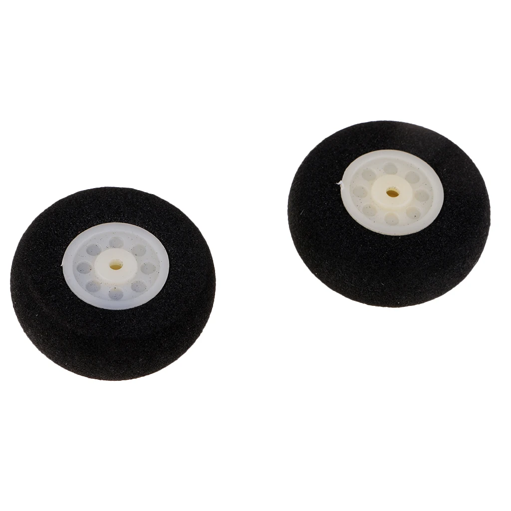 10pcs 30mm 40mm 50mm sponge wheel rc airplane aircraft wheels foam
