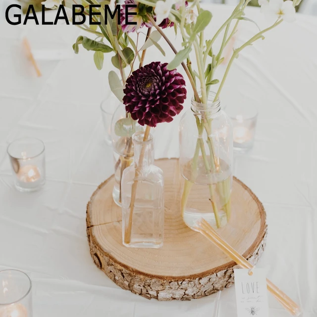 Galabeme Diy Wooden Tag Crafts Log Sheet Wedding Decoration Mariage Galabeme Diy Wooden Tag Crafts Log Sheet Wedding Decoration Mariage Vintage Christmas Party Table Rustic