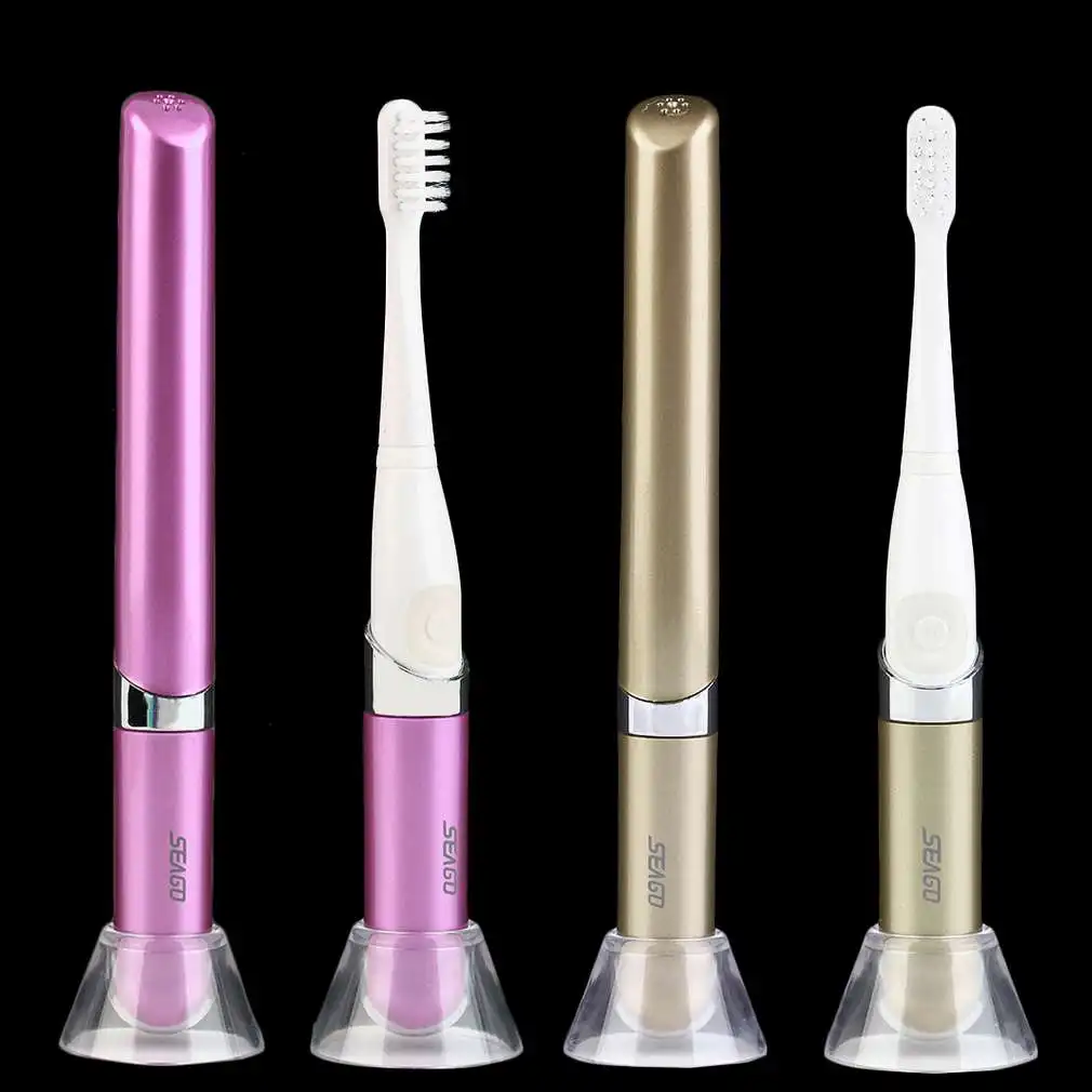 

2 Colors Make Up Series Portable Soft Sonic Electric Toothbrush SG-628 Two Brush Head Adult Travel Teeth Brush! Hot Selling