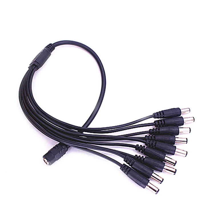 DC Plug Female To Male Plug 12V Power Splitter Adapter Power Cable For CCTV Camera 5.5 x 2.1mm DC Connector                      (4)