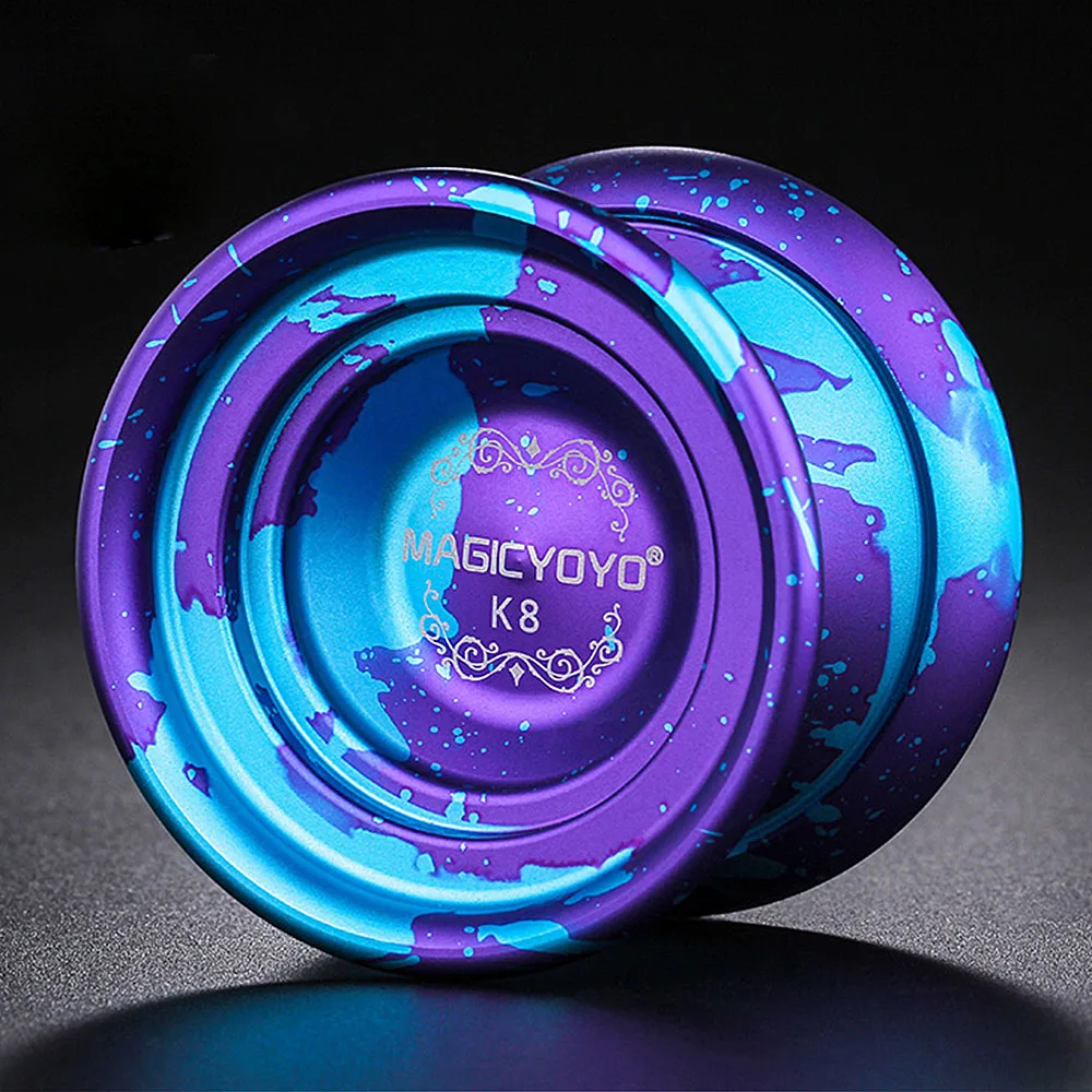 Children's Magic Blue YoYo Aluminium Alloy Professional Yo-Yo Classic Toy Set 