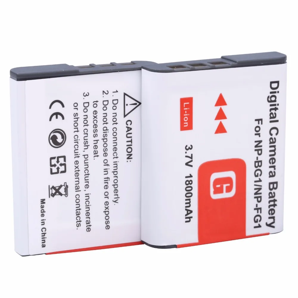 

2Pcs Probty NP-BG1 NP BG1 Battery for SONY Cyber-shot DSC-H3 H7 H9 H10 H50 N1 N2 T20 T100 W30 W35 W50 W55 W70 W80 W90 W100 W120