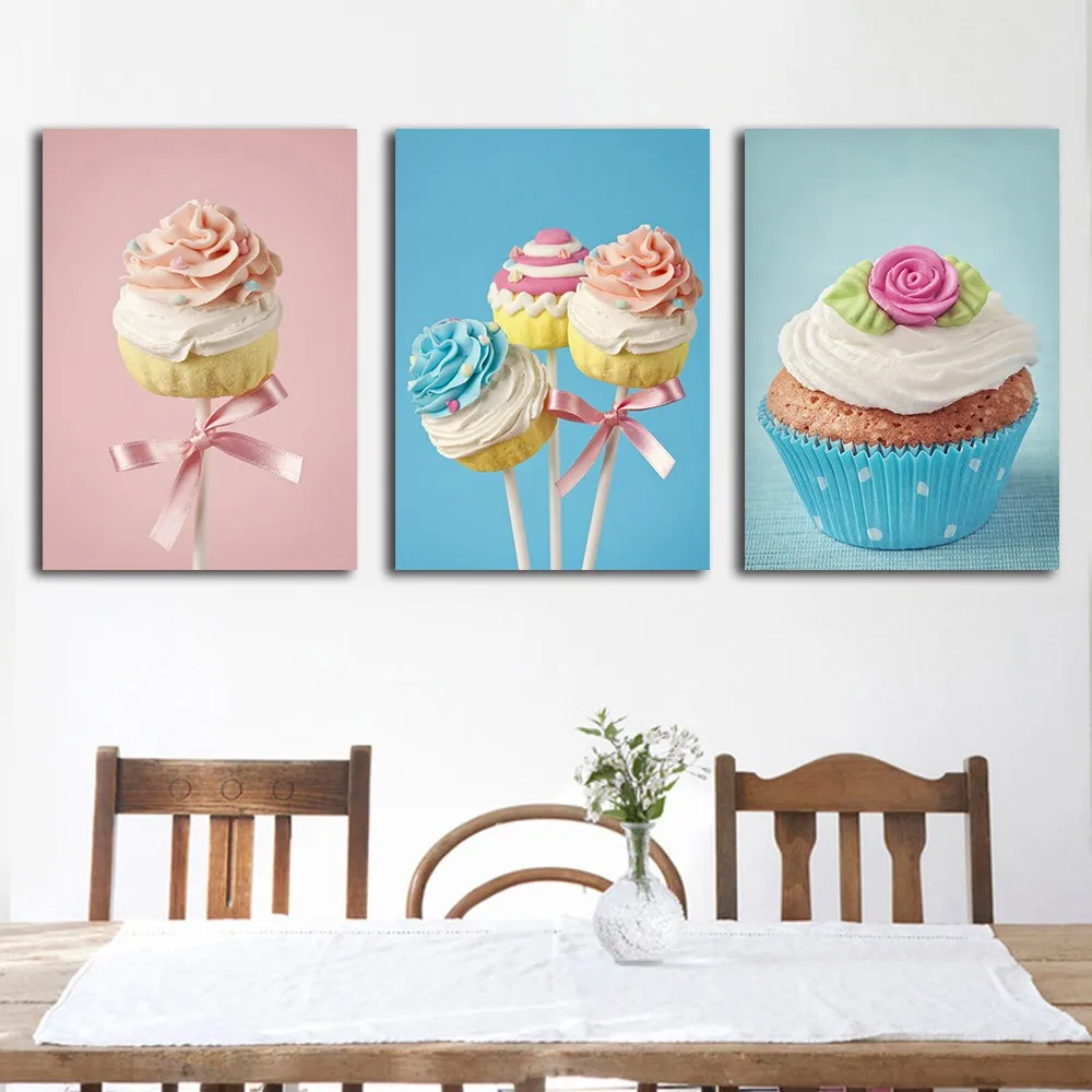 Sweets Cake Wall Art Decorative Home Painting On Canvas Colorful Cake