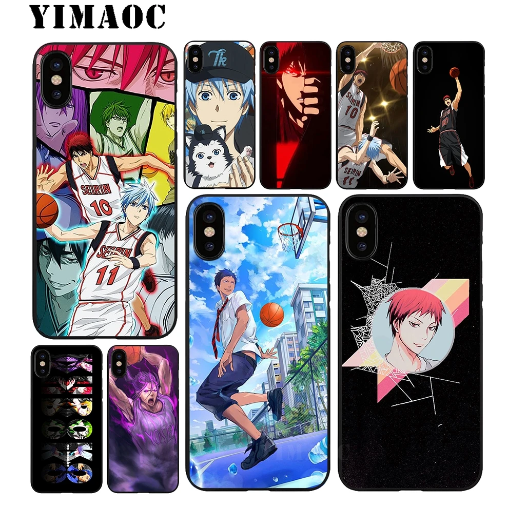 

YIMAOC Kuroko no Basket Soft Silicone Case for iPhone 11 Pro Xr Xs Max X or 10 8 7 6 6S Plus 5 5S SE