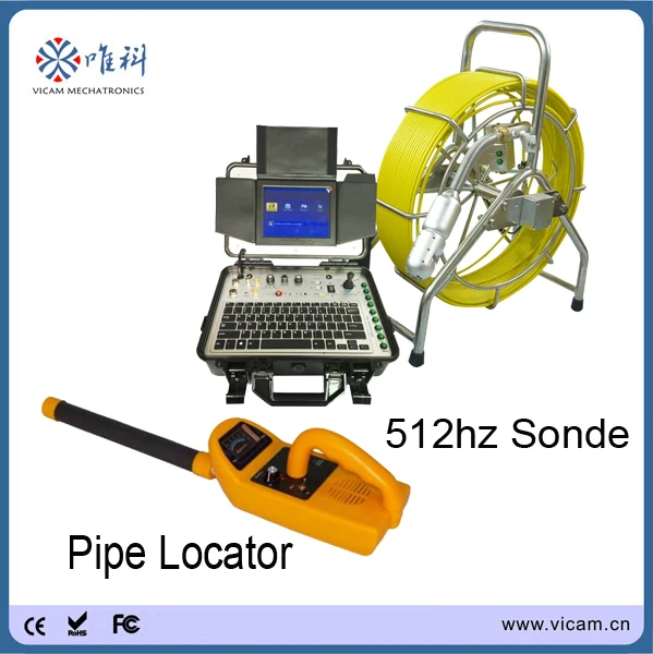 Buy 360 degree video pipe sewer drain inspection camera with locating 512hz