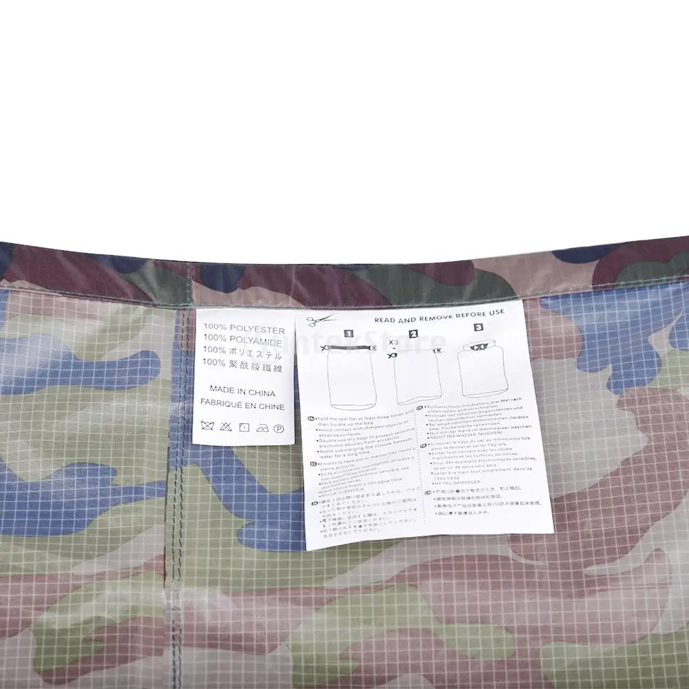 10L 12L 80L Waterproof Water Bags Sack Pouch Canoe Portable Dry Bags for Boating Kayaking Camping Rafting Hiking Green Camo