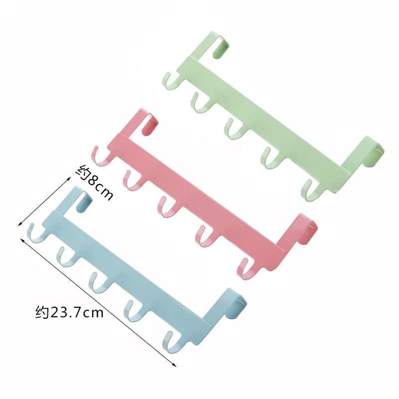 Прочный дверной крючок для гостиной настенная вешалка для шляп прочный кухонный 5 крючков подшипник белый цветной подшипник около 5 кг LW0322241