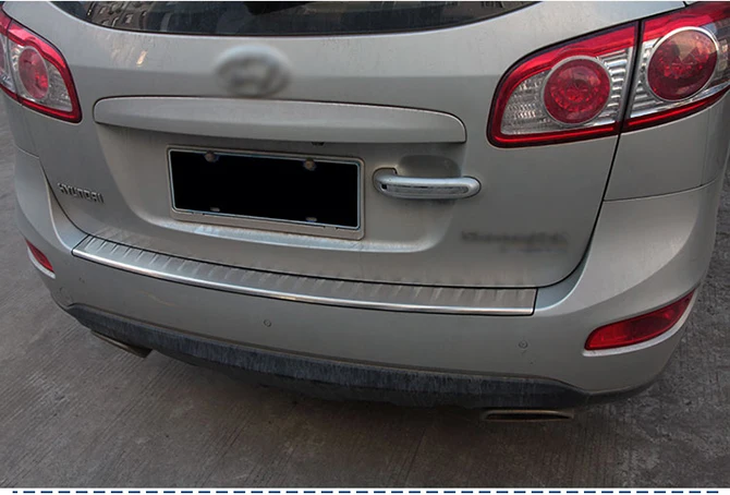 KOUVI Высококачественная накладка на задний бампер из нержавеющей стали для 2010 2011 2012 hyundai Santa fe для стайлинга автомобилей