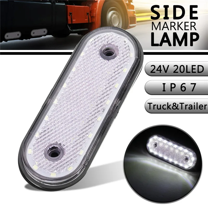 

1Pcs Auto Side light Tail Clearance lamp LED Side marker lights Rear Warning lamp for Truck boats Car