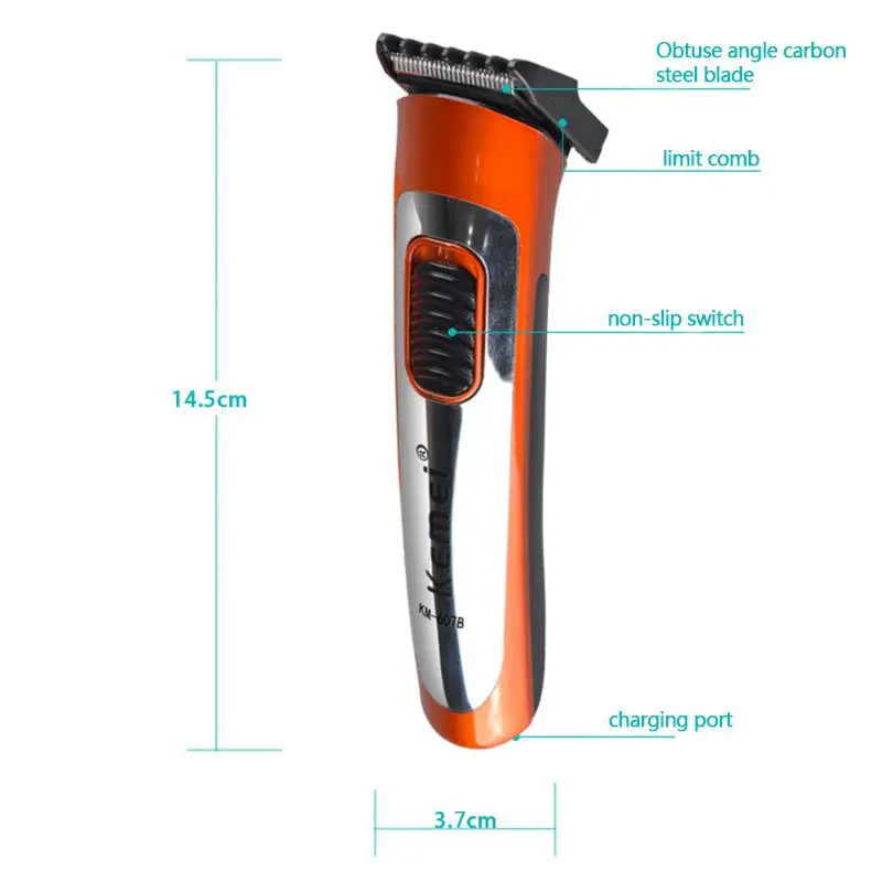 

High Quality Kemei KM-607B hair clipper haircut razor