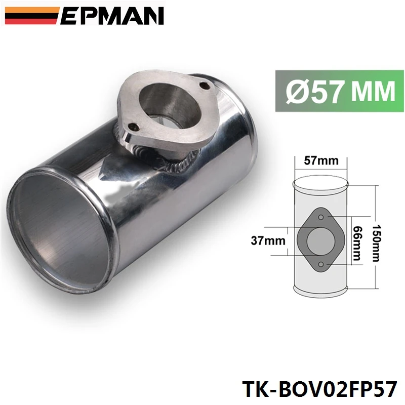 57 мм 2,2" BOV предохранительный клапан фланец т Монтажная труба TK-BOV02FP57