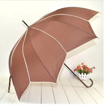

Lotus leaf umbrellas,100%sunscreen,princess parasol,190t nylon fabric,long-handle parasol,rotate dotting umbrella fabric piping
