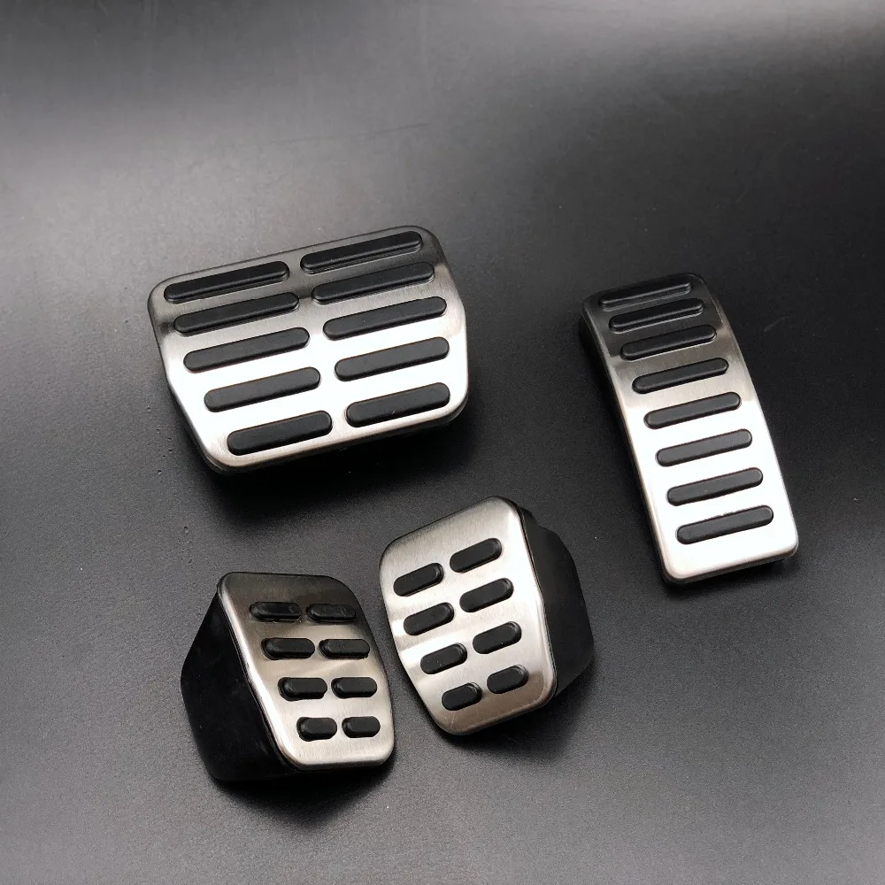 Stainless Steel Car Clutch Gas Brake Pedals Cover For Audi A1 A2 A3 S3