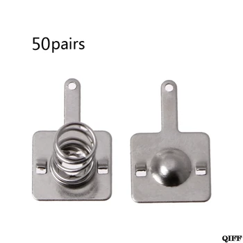 

Drop Ship&Wholesale 50Pairs Metal Battery Spring Plate Set for AA AAA Positive Negative Contact Mar28
