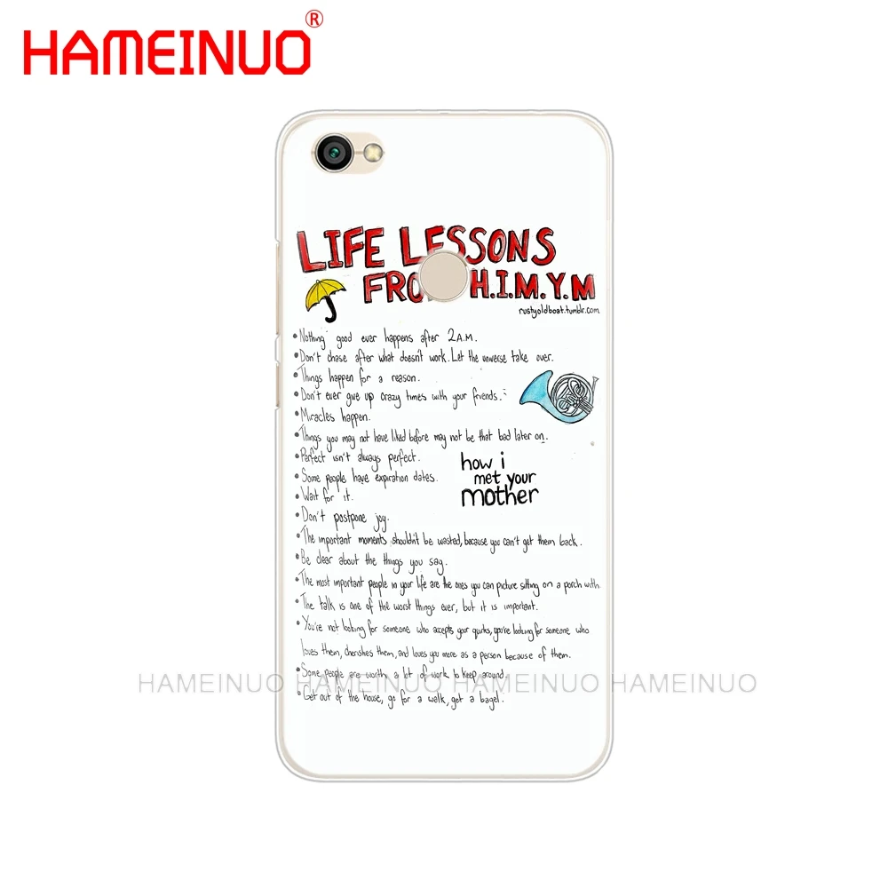 HAMEINUO how i met your mother himym quotes Cover phone Case for Xiaomi redmi 5 4 1 1s 2 3 3s pro PLUS redmi note 4 4X 4A 5A
