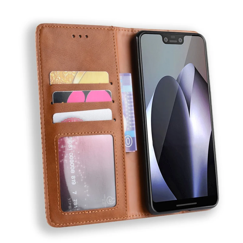 Google Pixel 3 3XL Retro leather flip case_991