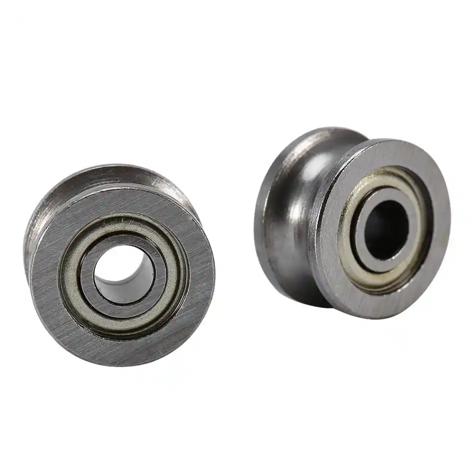 Oumij 10pcs U624ZZ U Groove Roulement /À Billes Poulie De Guidage Pour Rail Syst/ème Syst/ème de Mouvement Lin/éaire 4 7mm 13