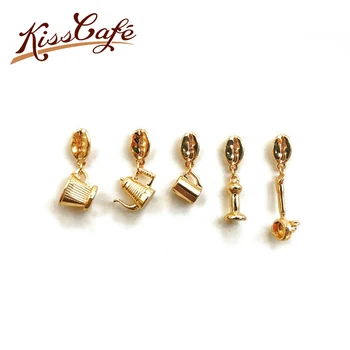 

Couple Espresso Accessories Coffee Maker Brooch Mini Coffee Tamper Beautiful Coffee Badge Cafe Gift for Coffee Lovers