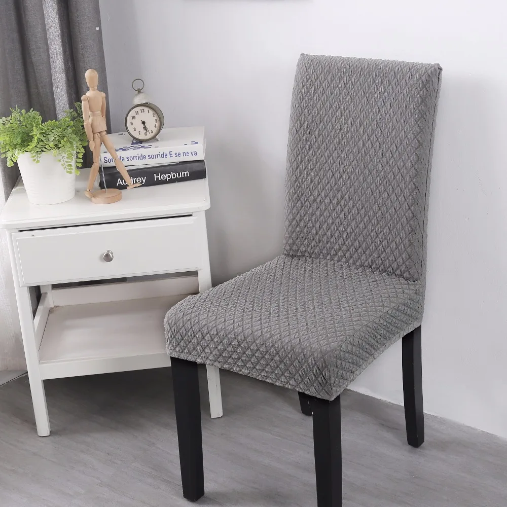 Monily High elasticity Solid Color Non slip Plaid Chair ...