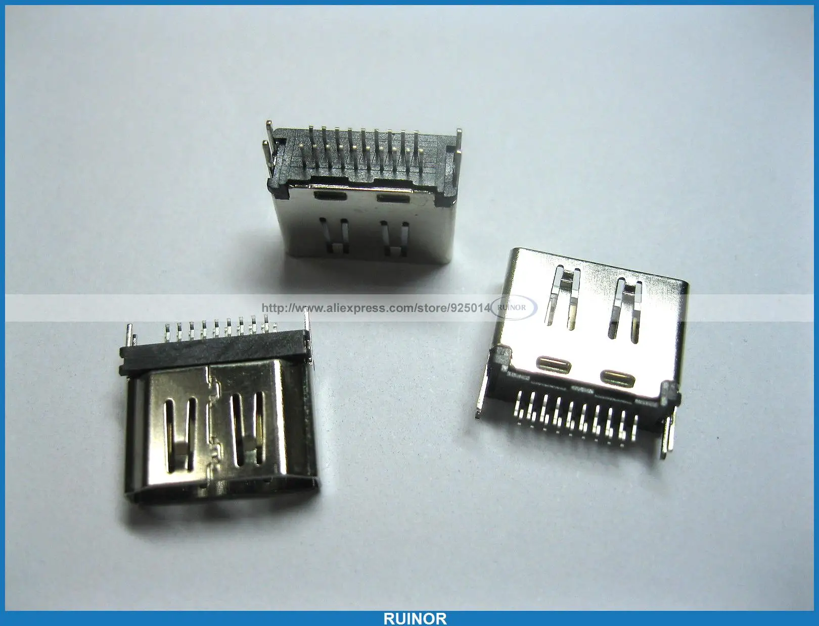 

80 Pcs HDMI Female Connector 19pin SMT 180 Degree 2 Row