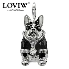 3D подвеска собака породы бульдог для женщин и мужчин классический подарок Европейский Томас меч ювелирные изделия Модные Новые Горячие Подвески подходят цепи ожерелье